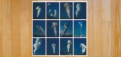 Album cover for 'Don Caballero 2' by Don Caballero, featuring several photographs of smokestacks arranged in a grid pattern.